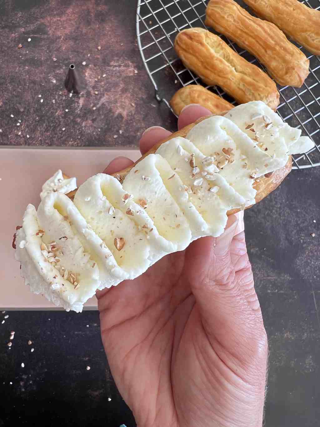 Eclairs au chocolat et sobashio (pâte à choux avec ou sans&nbsp;Thermomix)