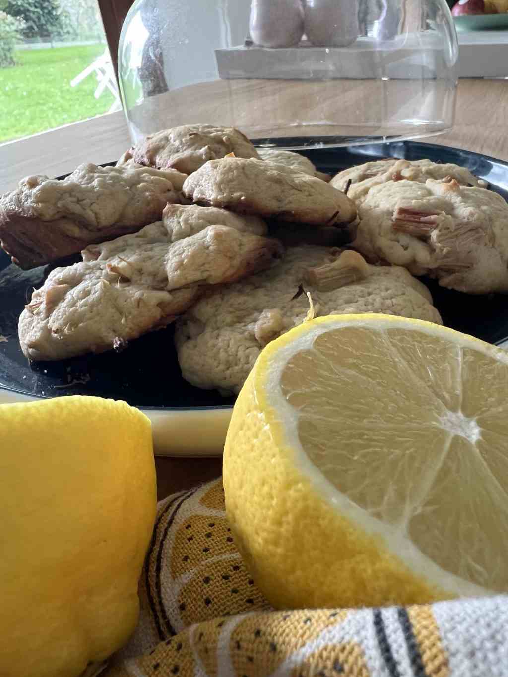 Biscuits citron et&nbsp;rhubarbe