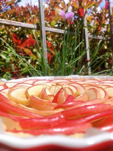 tarte pommes rosace
